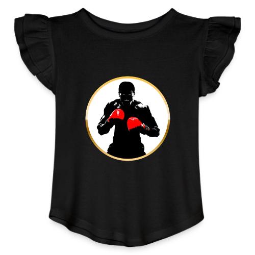 Boxing: Golden Ring Fighter - Toddler Girls Flutter T-shirt