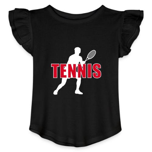Red Court Tennis - Toddler Girls Flutter T-shirt