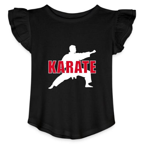 Karate Focus - Toddler Girls Flutter T-shirt