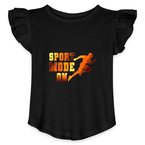 Sport Mode On - Toddler Girls Flutter T-shirt