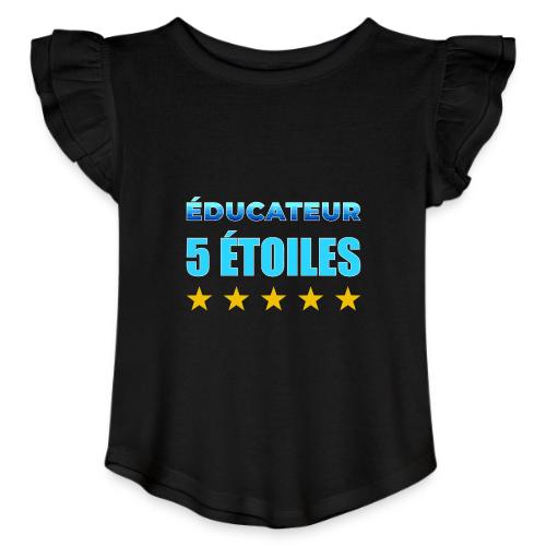 Éducateur 5 Étoiles - Toddler Girls Flutter T-shirt