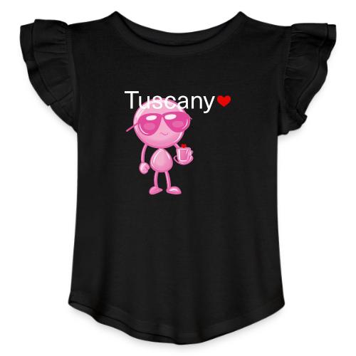 Smoon City_Tuscany Pink - Toddler Girls Flutter T-shirt