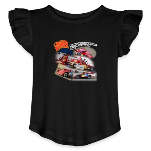Jonathan Taylor Eldora Speedway FFN#1 Design 2 - Toddler Girls Flutter T-shirt
