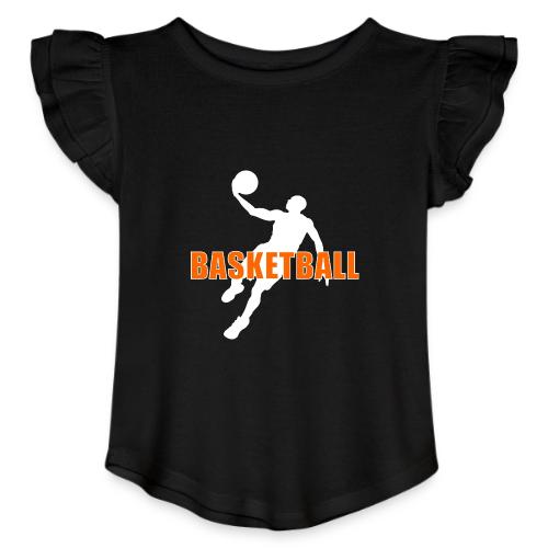 Slam Dunk Motion - Toddler Girls Flutter T-shirt