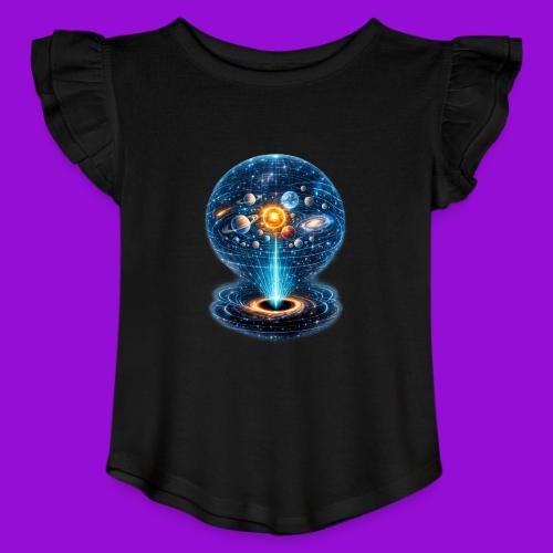 Holographic Universe - Toddler Girls Flutter T-shirt