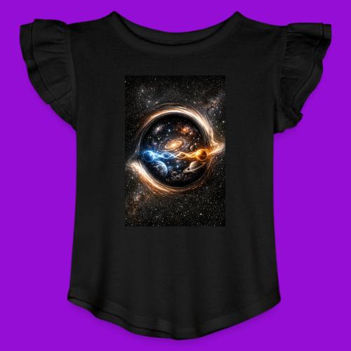 EntangledPhotonsWormhole - Toddler Girls Flutter T-shirt
