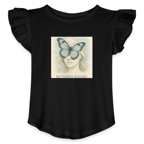 Butterfly kisses Hue - Toddler Girls Flutter T-shirt