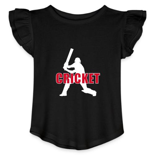 Power Play Cricket - Toddler Girls Flutter T-shirt