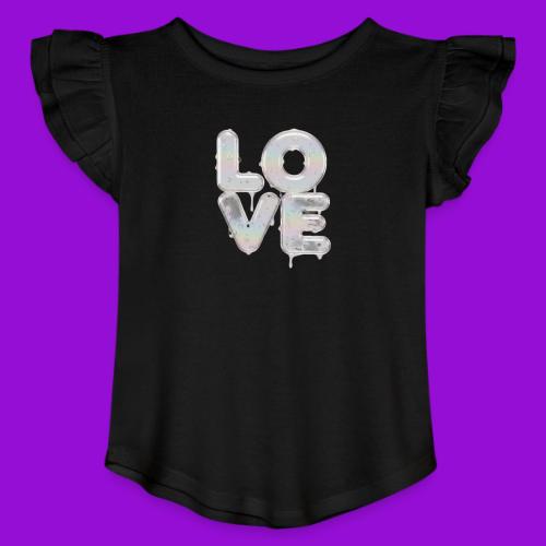 Love - Toddler Girls Flutter T-shirt