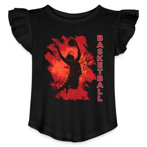 Basketball Soul - Toddler Girls Flutter T-shirt