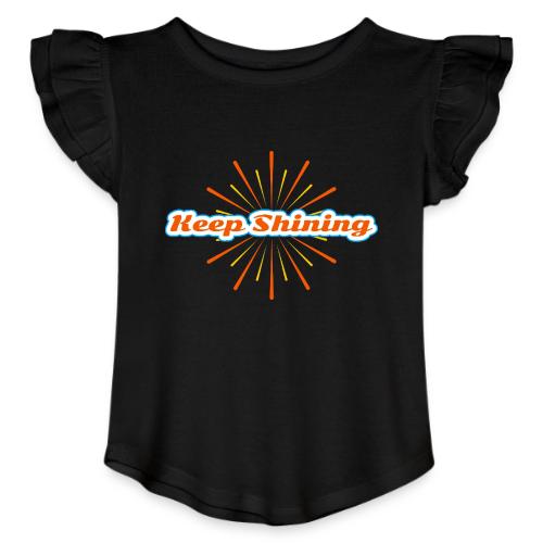 Keep Shining: Radiant Energy Design - Toddler Girls Flutter T-shirt