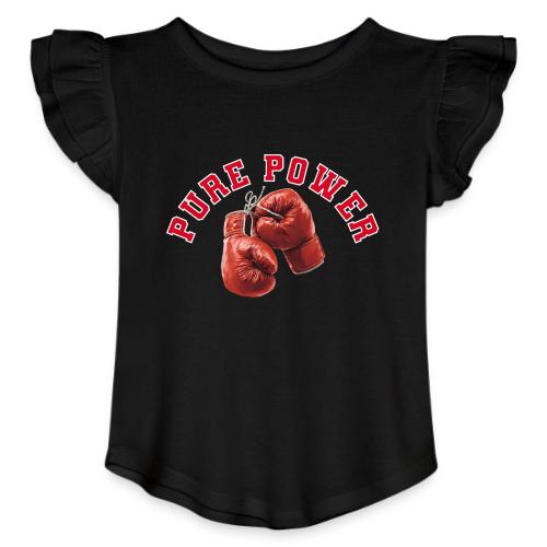 Boxing: Pure Power Punch - Toddler Girls Flutter T-shirt