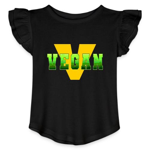 Vegan Energy V - Toddler Girls Flutter T-shirt