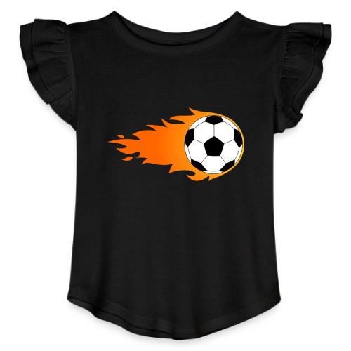 Soccer Ball - Toddler Girls Flutter T-shirt