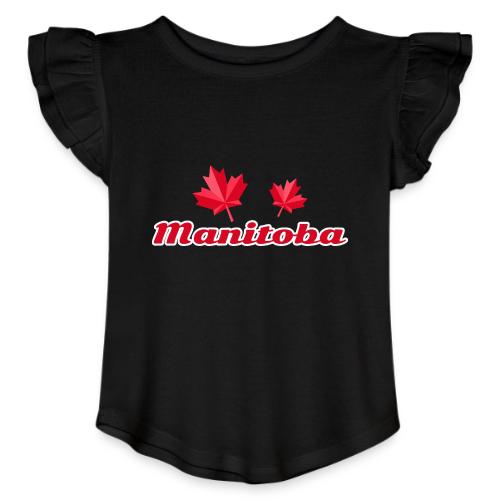 Manitoba, province of Canada - Toddler Girls Flutter T-shirt
