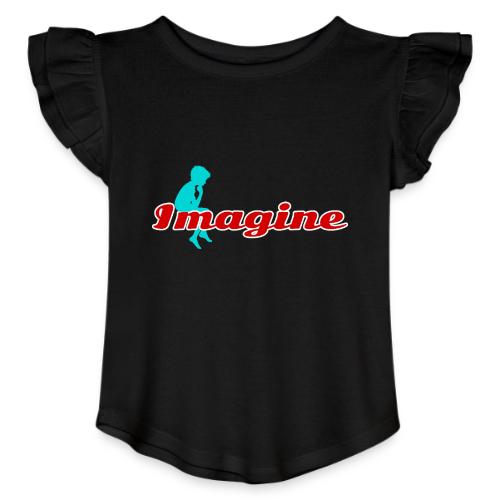 Imagine – Inspire Creativity & Dreams - Toddler Girls Flutter T-shirt