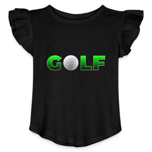 Golf Precision Wordmark - Toddler Girls Flutter T-shirt
