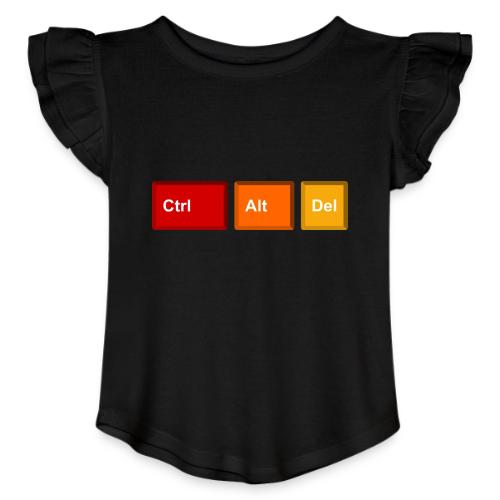 CTRL + ALT + DEL - Toddler Girls Flutter T-shirt