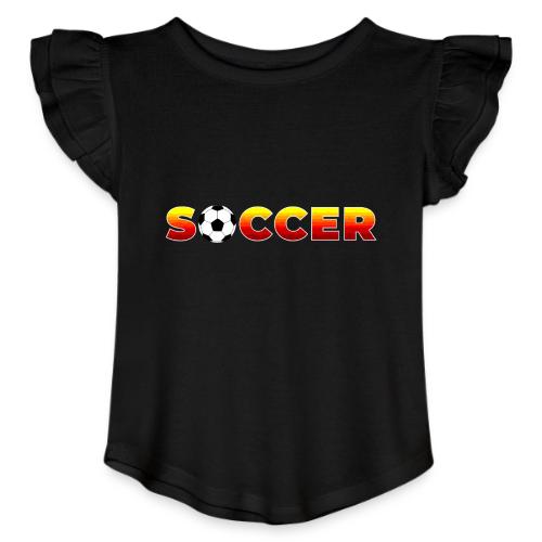 Soccer: Game of Goals - Toddler Girls Flutter T-shirt