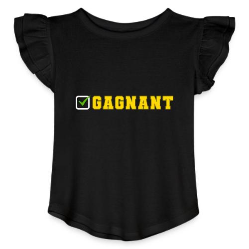 Born Winner - Toddler Girls Flutter T-shirt