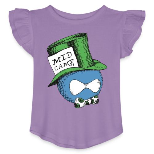 MidCamp Hatter - Green - Toddler Girls Flutter T-shirt