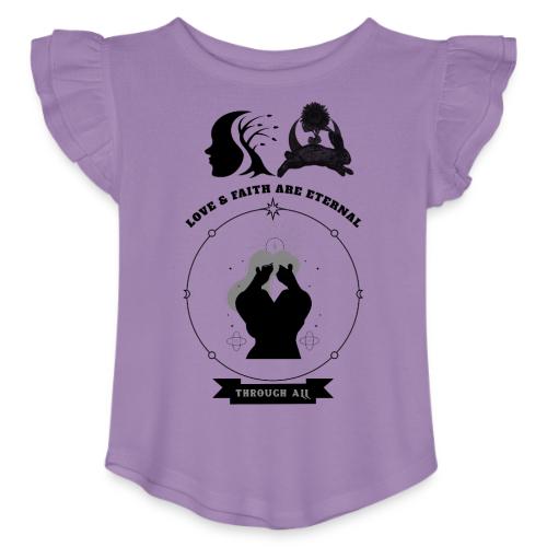 Love & Faith - Toddler Girls Flutter T-shirt