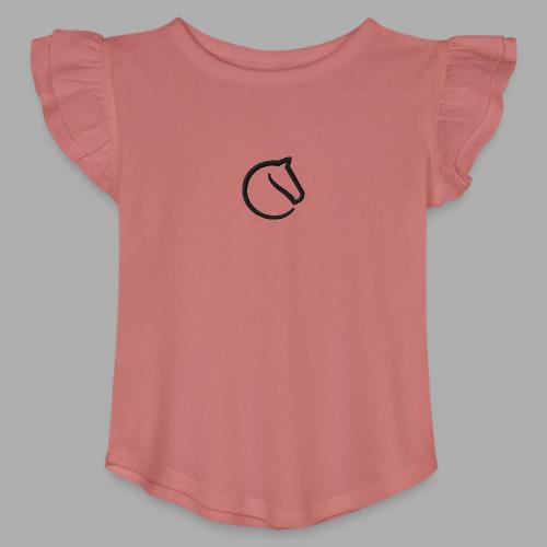 embroidered horsey! - Toddler Girls Flutter T-shirt