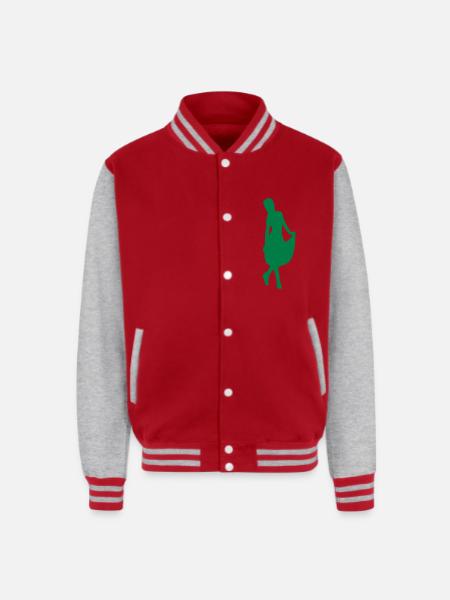 Lady in dress - Unisex College Sweat Jacket - red/heather grey