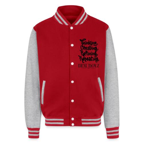 Thinking, Creating, Refining, Repeating - Unisex College Sweat Jacket