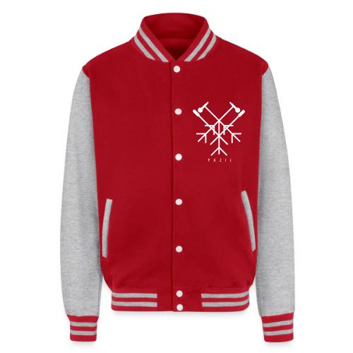Pazij White Logo - Unisex College Sweat Jacket