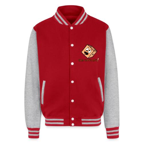 The die is cast - Funny emoticon - Unisex College Sweat Jacket