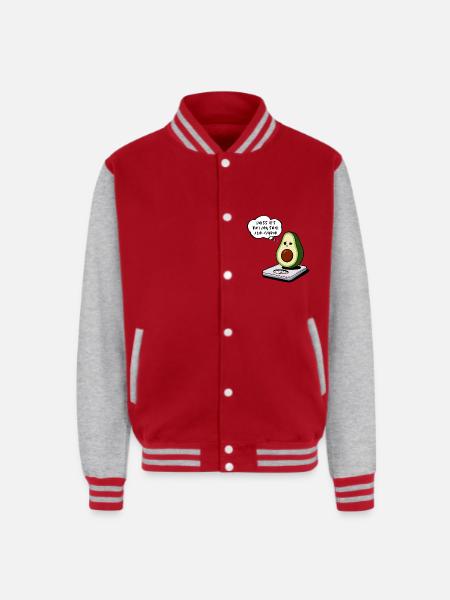 Avocado- Avo-cardio - Unisex College Sweat Jacket - red/heather grey