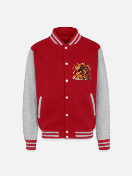 Spaghetti Bolognese Beast Unleashed - Unisex College Sweat Jacket - red/heather grey