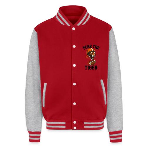 Fear The Tiger Football Helmet T-Shirt - Unisex College Sweat Jacket
