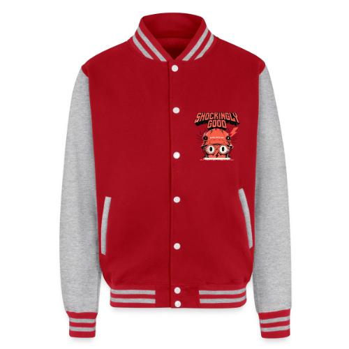 Funny Shockingly Good Electrician - Unisex College Sweat Jacket