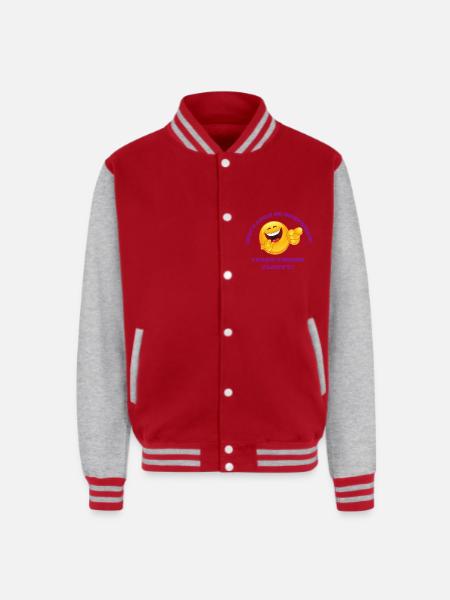 SO SURPRISED - Unisex College Sweat Jacket - red/heather grey