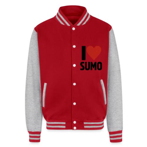 I Love Sumo – Bold Minimalist Sumo Wrestling Fan - Unisex College Sweat Jacket
