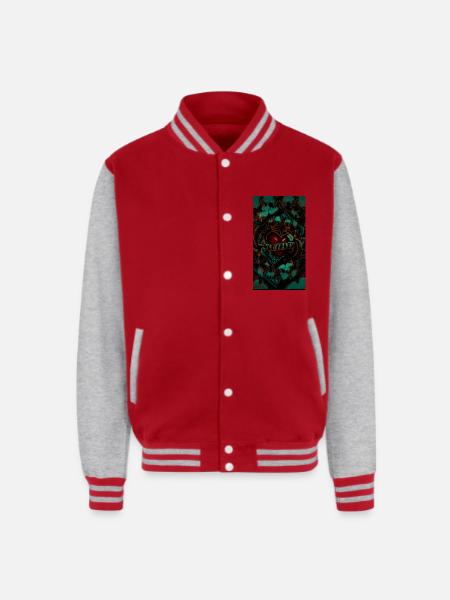 LOYALTY - Unisex College Sweat Jacket - red/heather grey