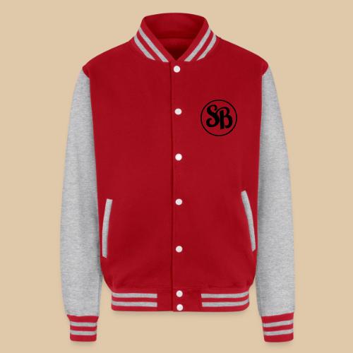 SB Logo black 3 - Unisex College Sweat Jacket