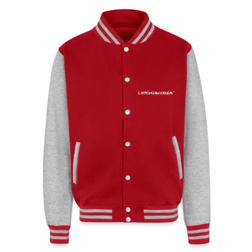 C.Strong Bloodline Logo (White) - Unisex College Sweat Jacket