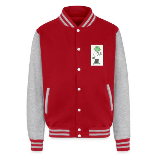 Sir Lawrence the Lounge Lizard King - Unisex College Sweat Jacket
