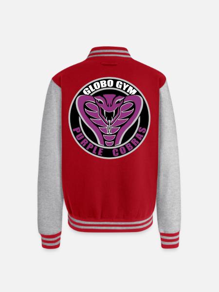 Globo GYM - Unisex College Sweat Jacket - red/heather grey