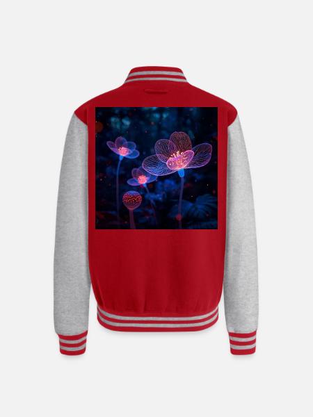 Lumen Lense - Unisex College Sweat Jacket - red/heather grey