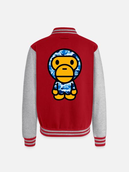 baby camo - Unisex College Sweat Jacket - red/heather grey