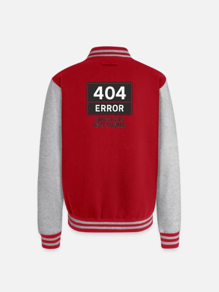Error Emotions Graphic Tee - Unisex College Sweat Jacket - red/heather grey