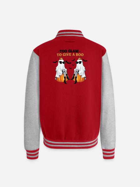 Royal Boo Doppelganger - Unisex College Sweat Jacket - red/heather grey