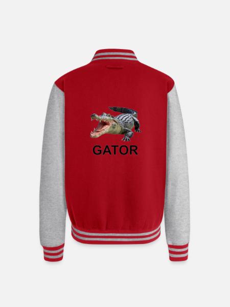 Gator shirt - Unisex College Sweat Jacket - red/heather grey