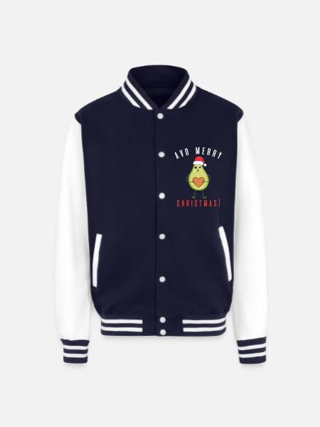 Avo Merry Christmas - Unisex College Sweat Jacket - navy/white