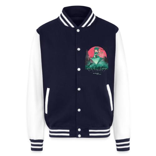 Mr. Fastfinger Flight Mode (WH) - Unisex College Sweat Jacket