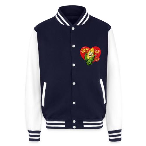 Corny Valentine T-Shirt - Unisex College Sweat Jacket